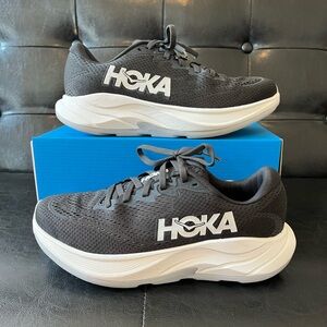 Women’s Hoka Rincon 4 Black White Running Shoes Sz 7.5B Excellent Condition